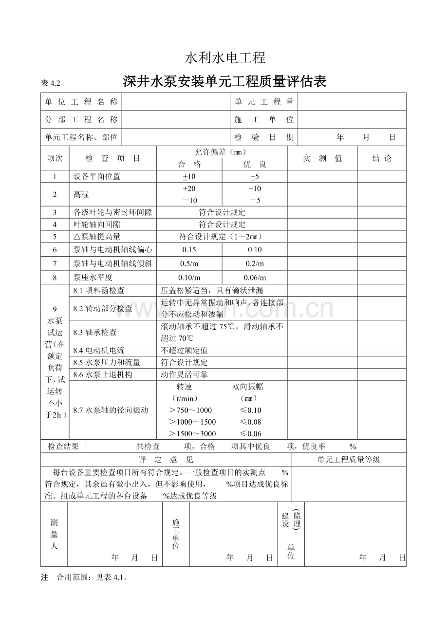 质量评定表第五部分泵管路.doc_第2页