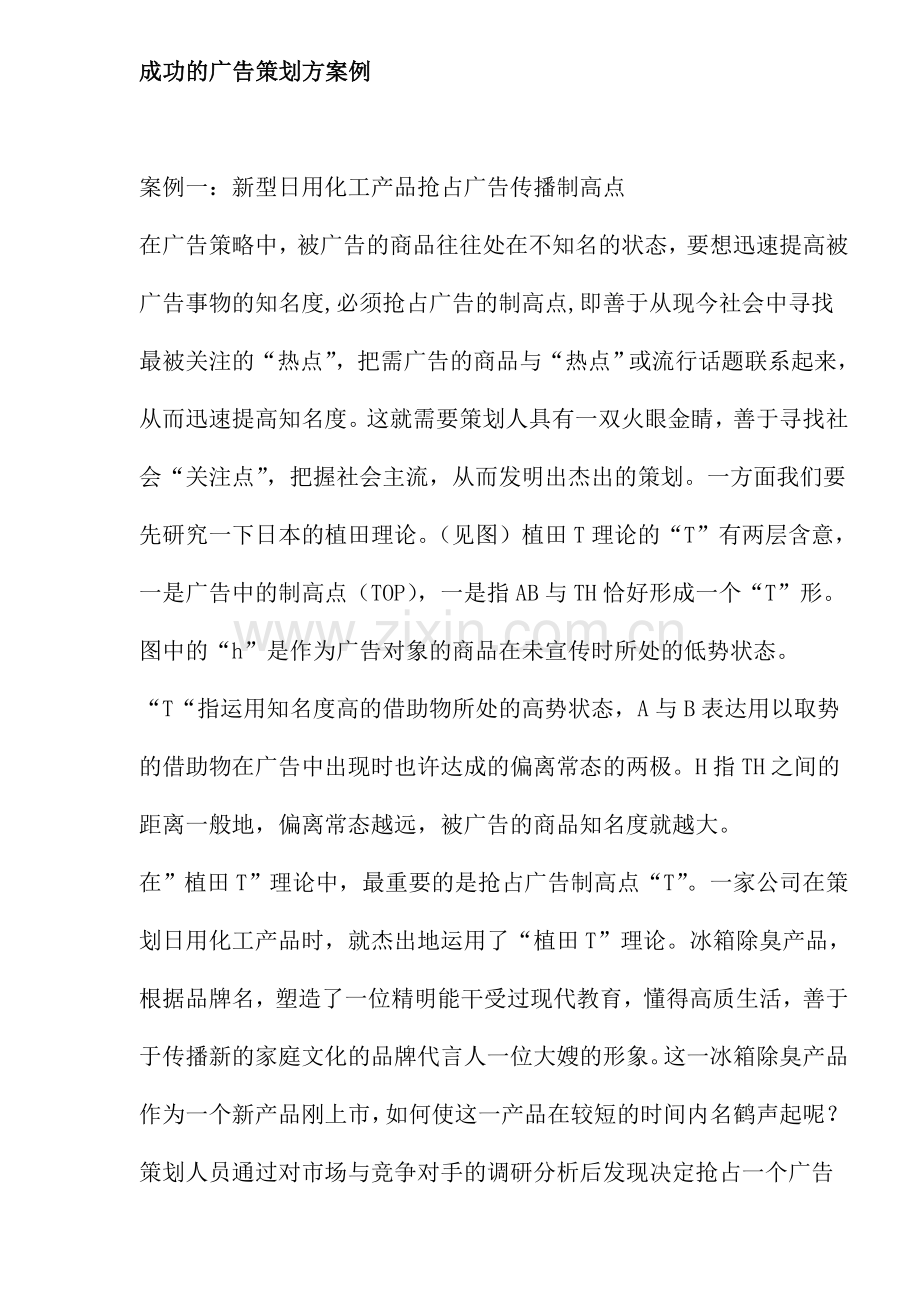 成功的广告策划案例范本.doc_第1页