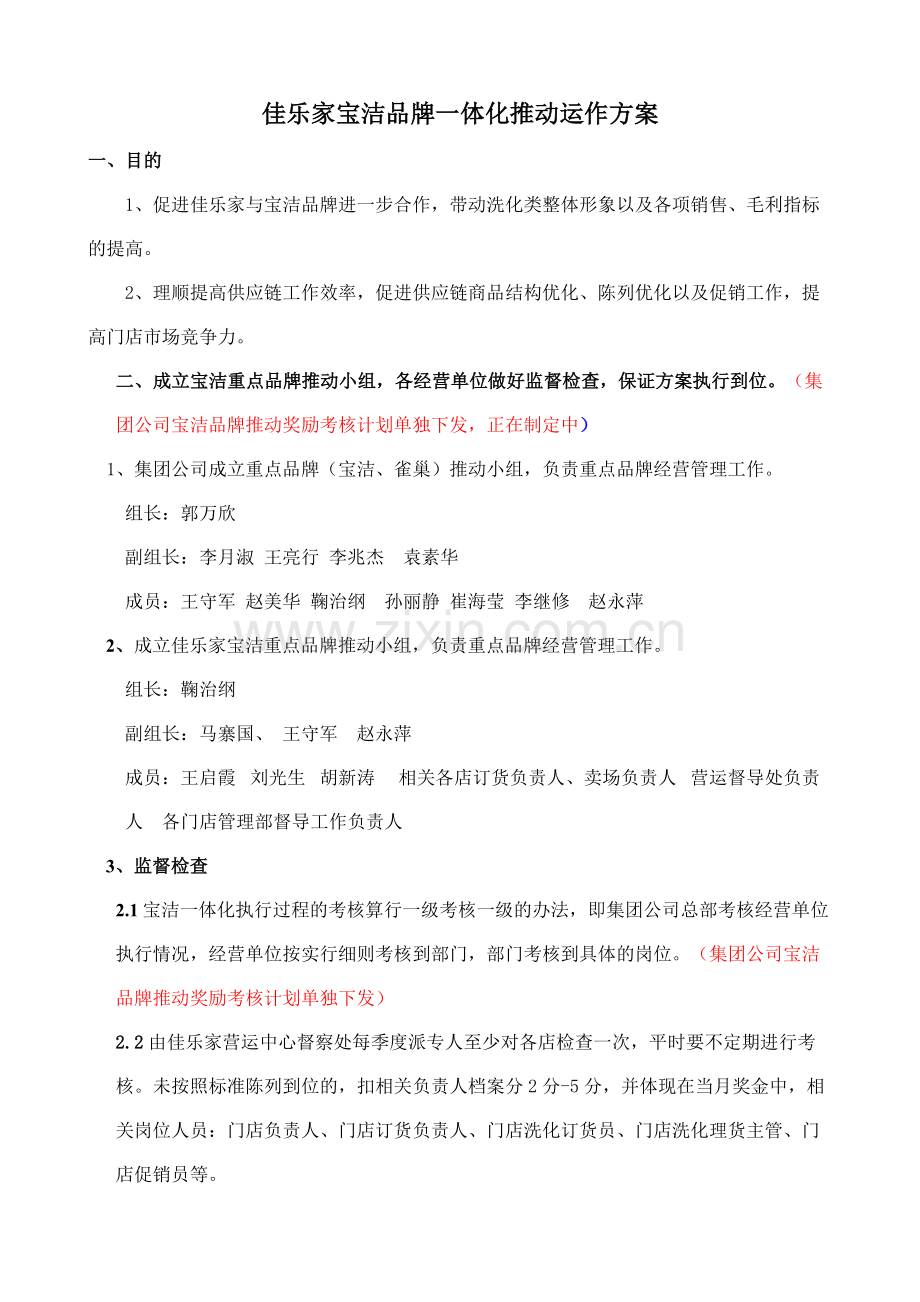 宝洁一体化运作方案.doc_第1页