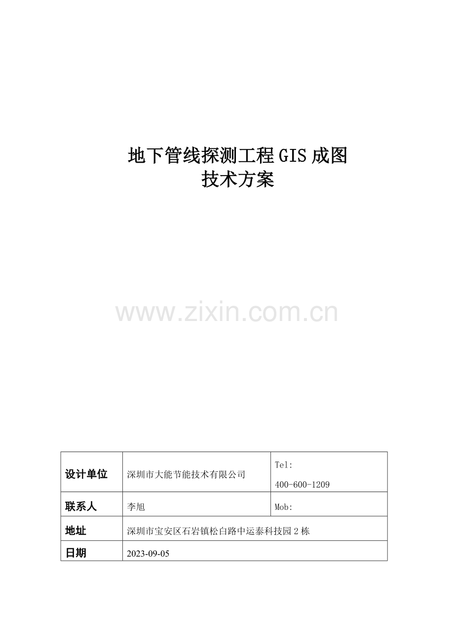 地下管线探测技术方案.doc_第1页