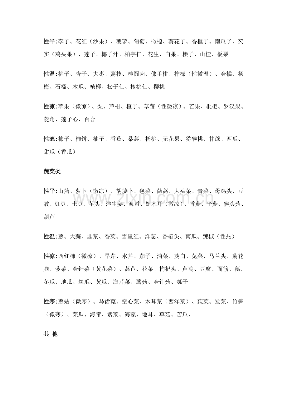 食物寒热属性表.doc_第2页