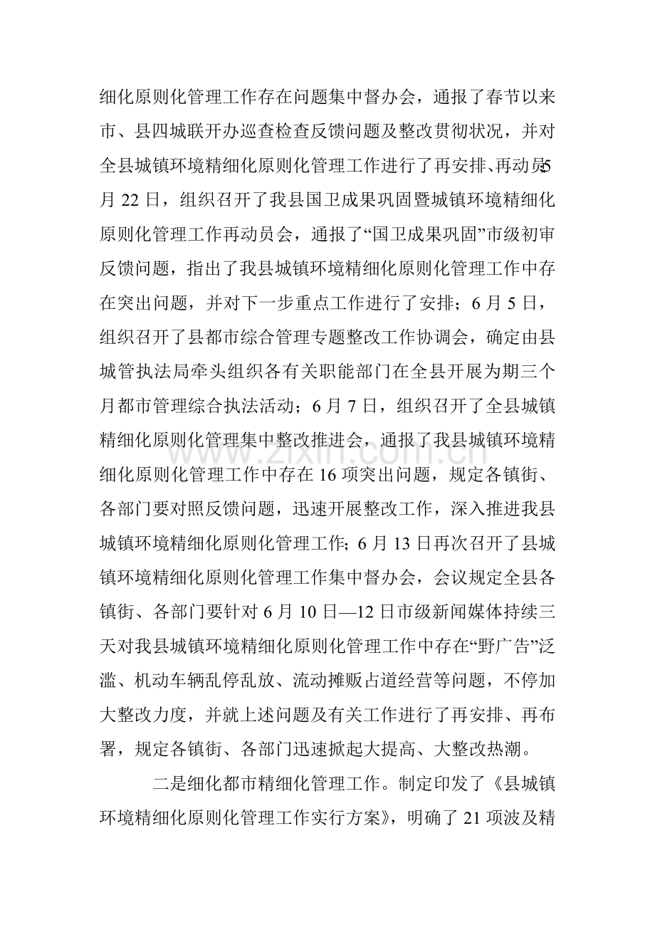 城市精细化管理半年工作总结.doc_第2页