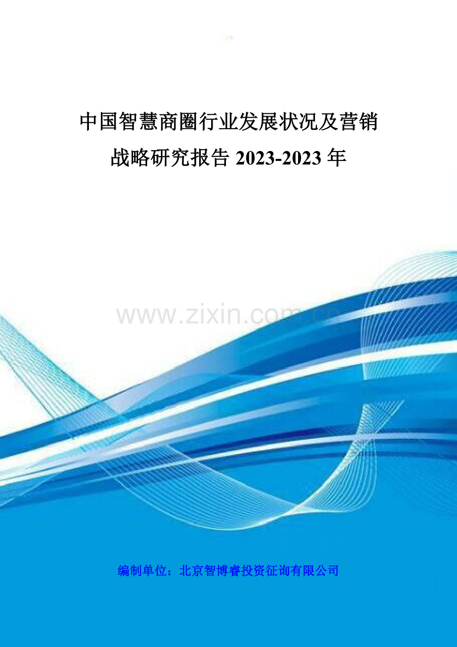 中国智慧商圈行业发展状况及营销战略研究报告年.doc_第1页