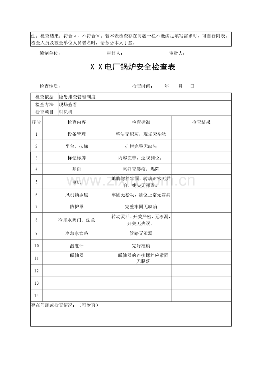 电厂锅炉安全检查表.doc_第2页