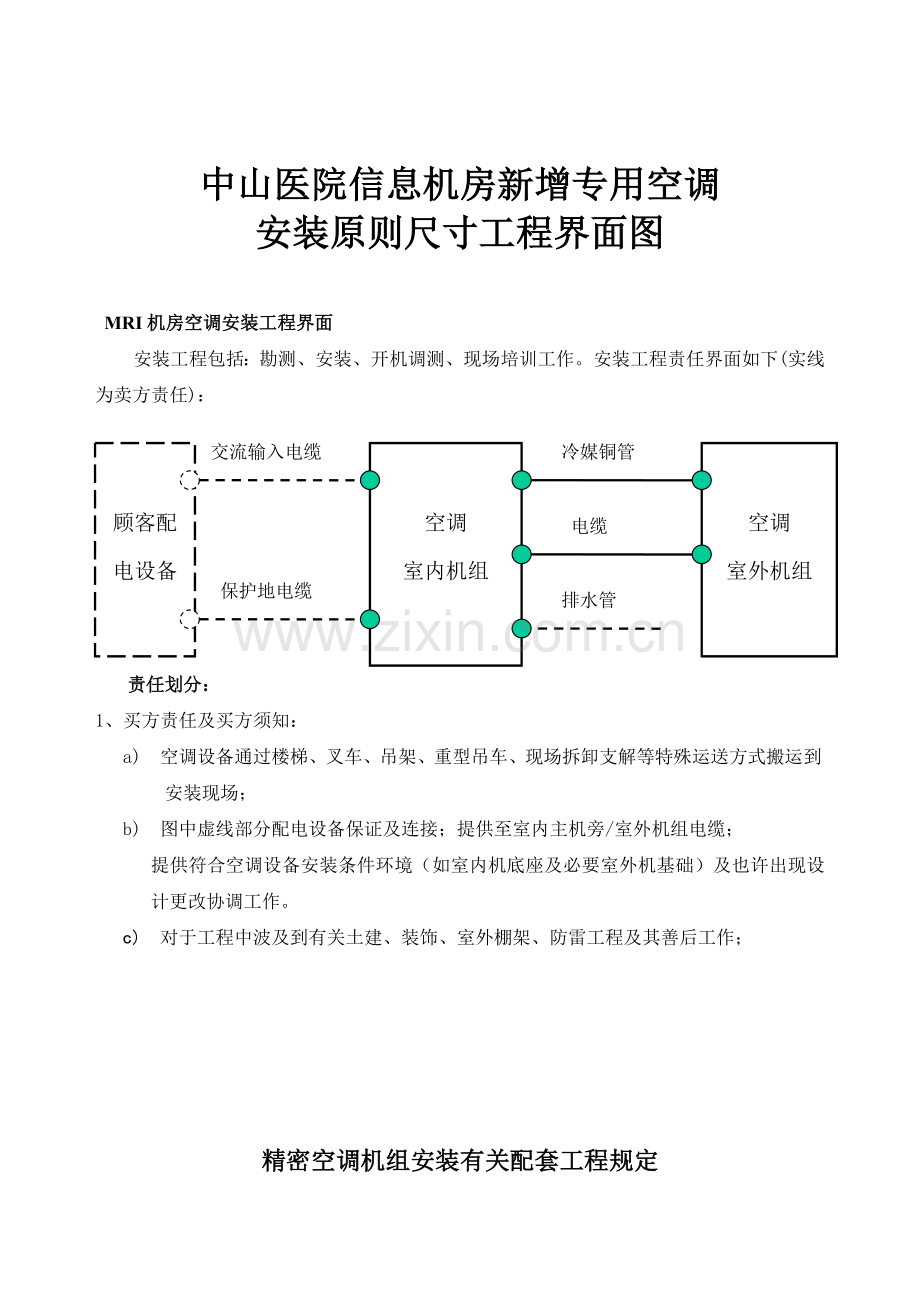 MRI精密空调安装标准尺寸工程界面图.doc_第1页