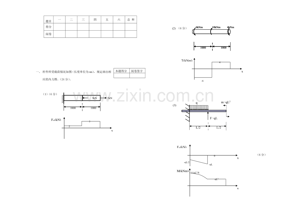 天津商业大学材料力学答案.doc_第1页