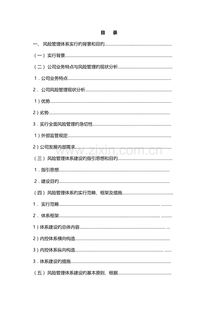 全面风险管理项目实施方案(模板).doc_第1页