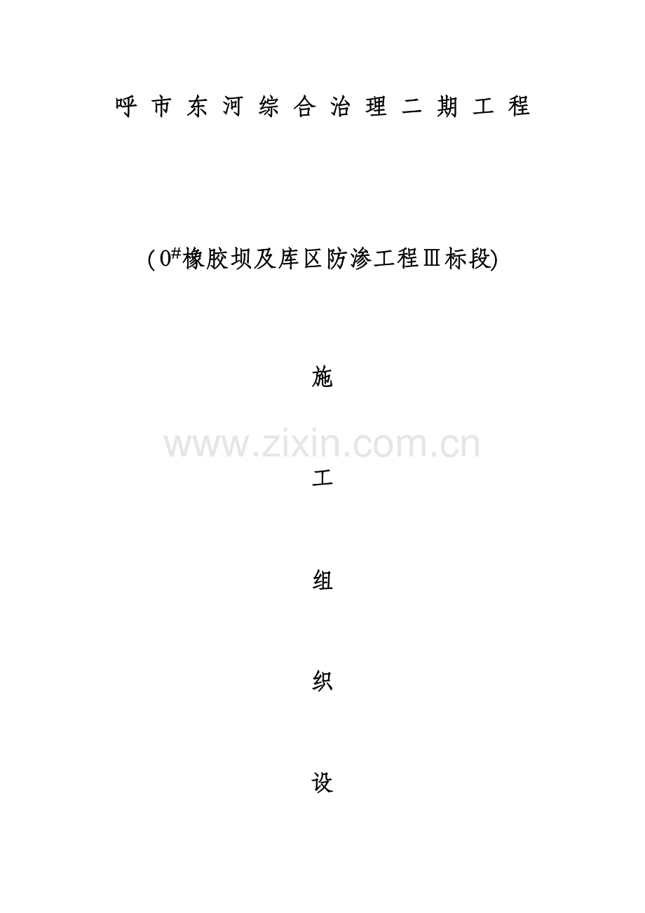 东河三标施工组织设计.doc_第1页