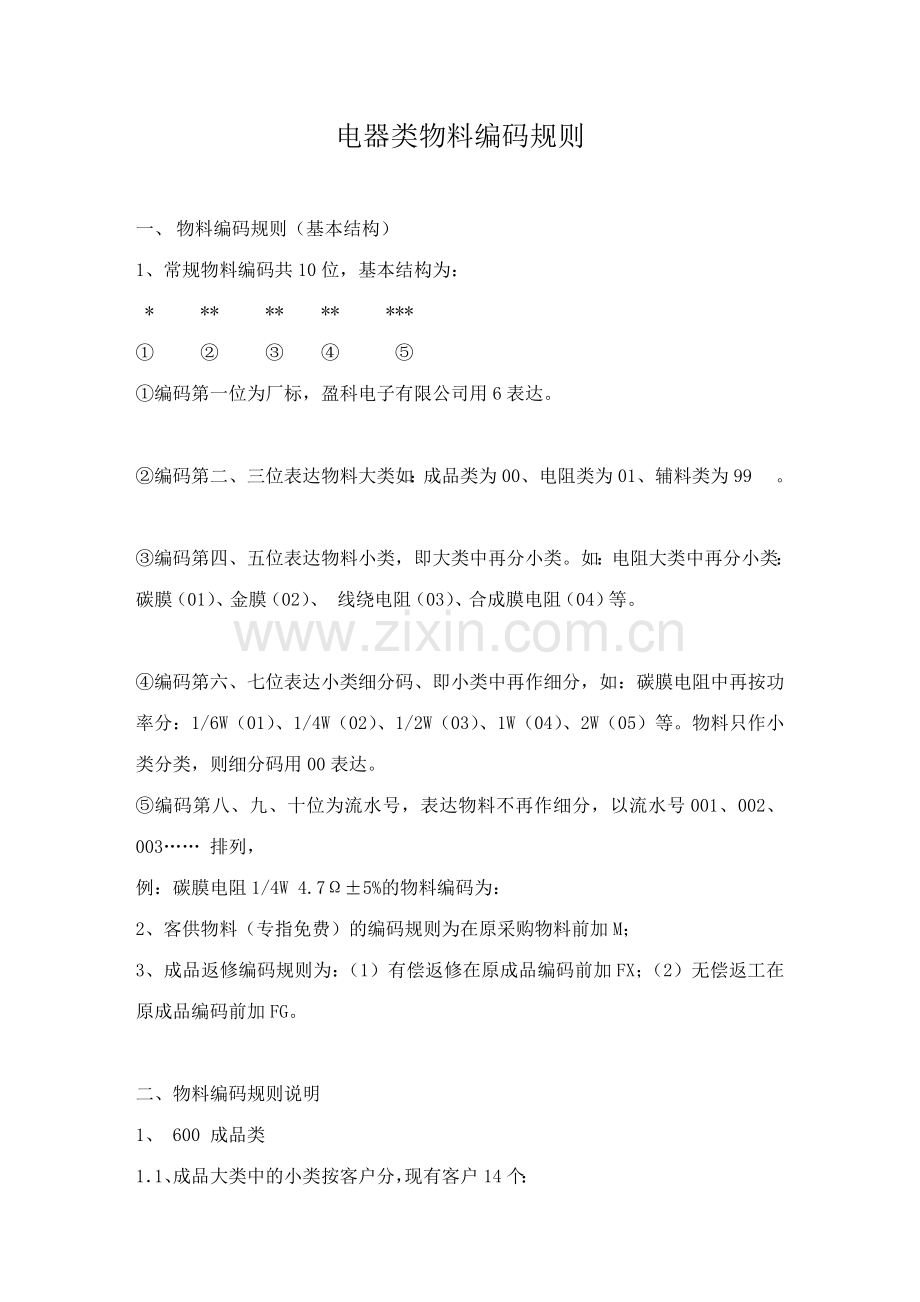电器类物料编码规则.doc_第1页