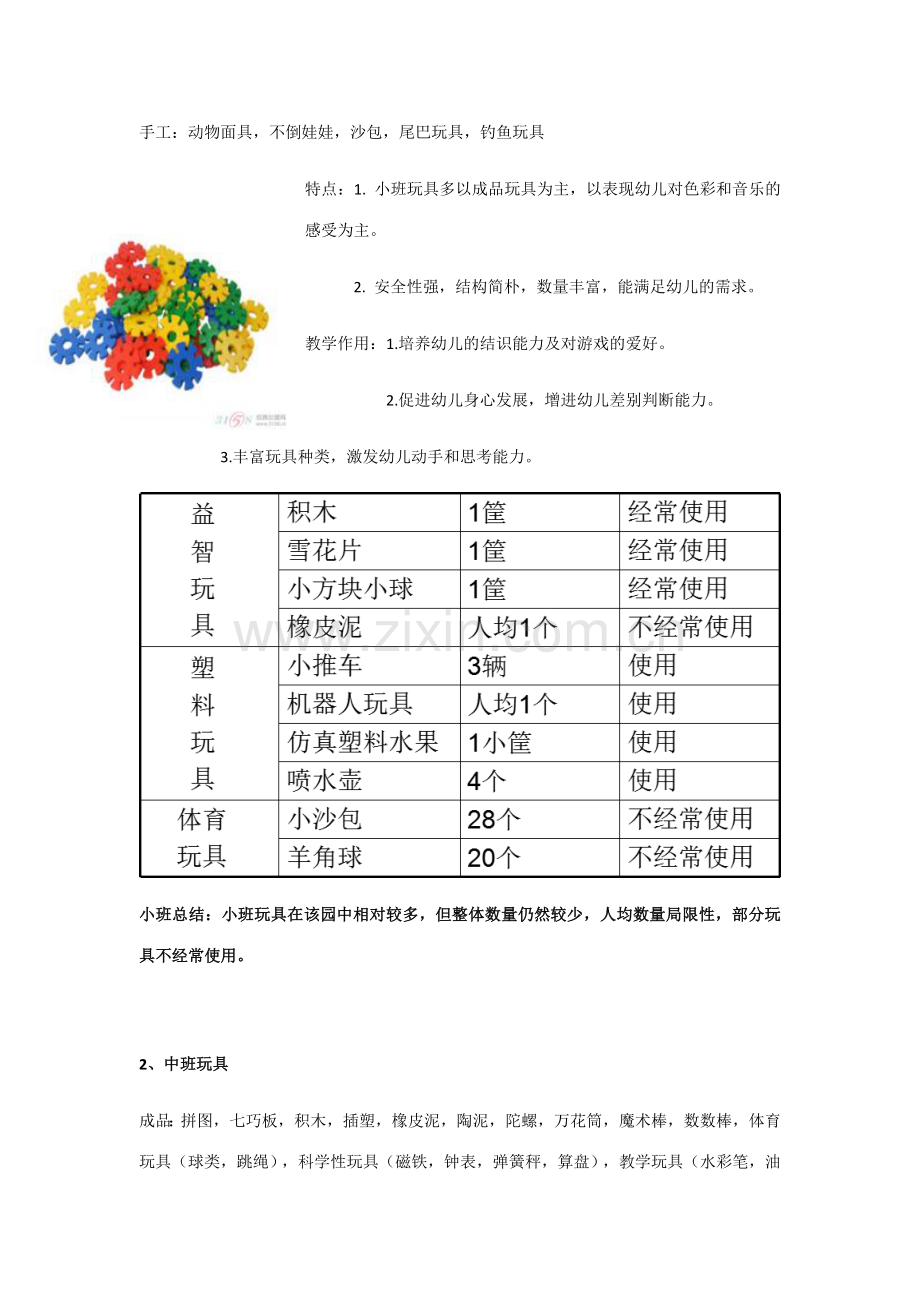 幼儿园三个年龄班的玩具情况调查.docx_第2页