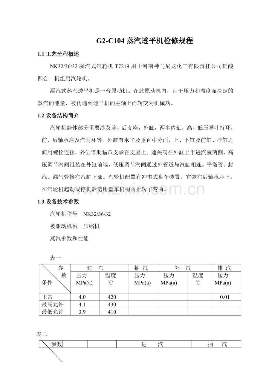 透平机氧化氮检修规程.doc_第1页