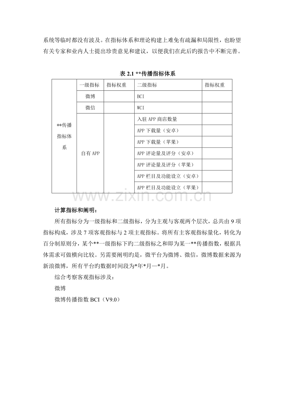 两微一端报告分析模板v2.0.doc_第2页