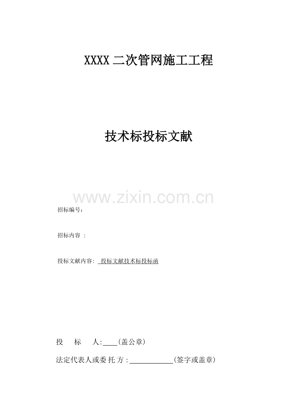 项目二次管网技术标.doc_第1页