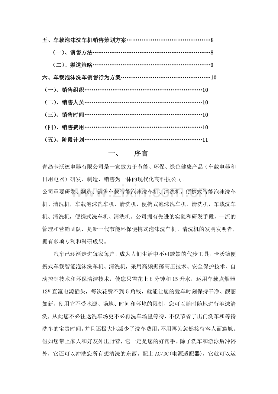 车载泡沫洗车机销售策划方案.doc_第2页