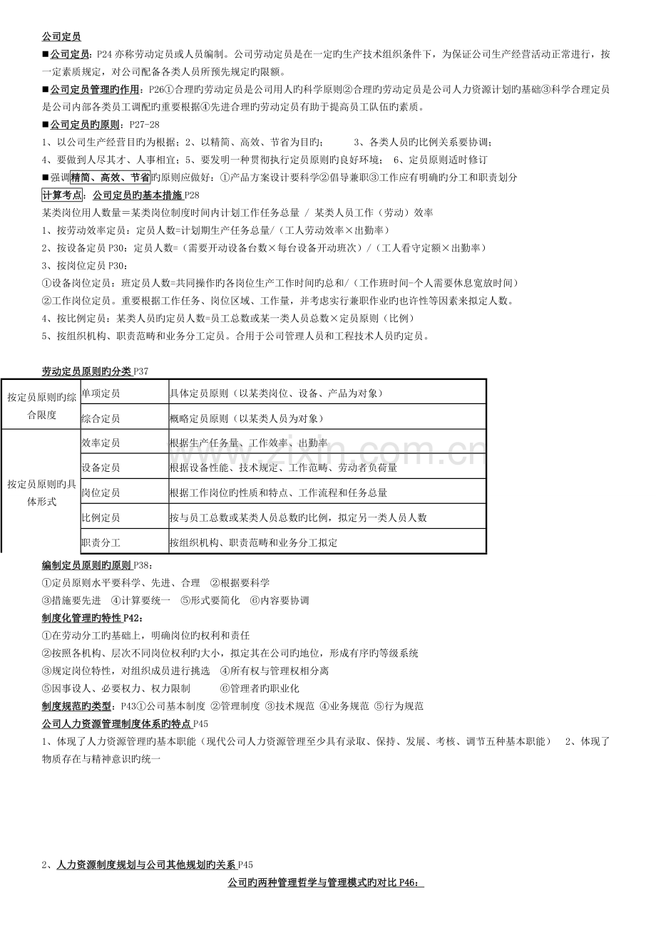 三级企业人力资源师复习汇总含基础知识.doc_第2页