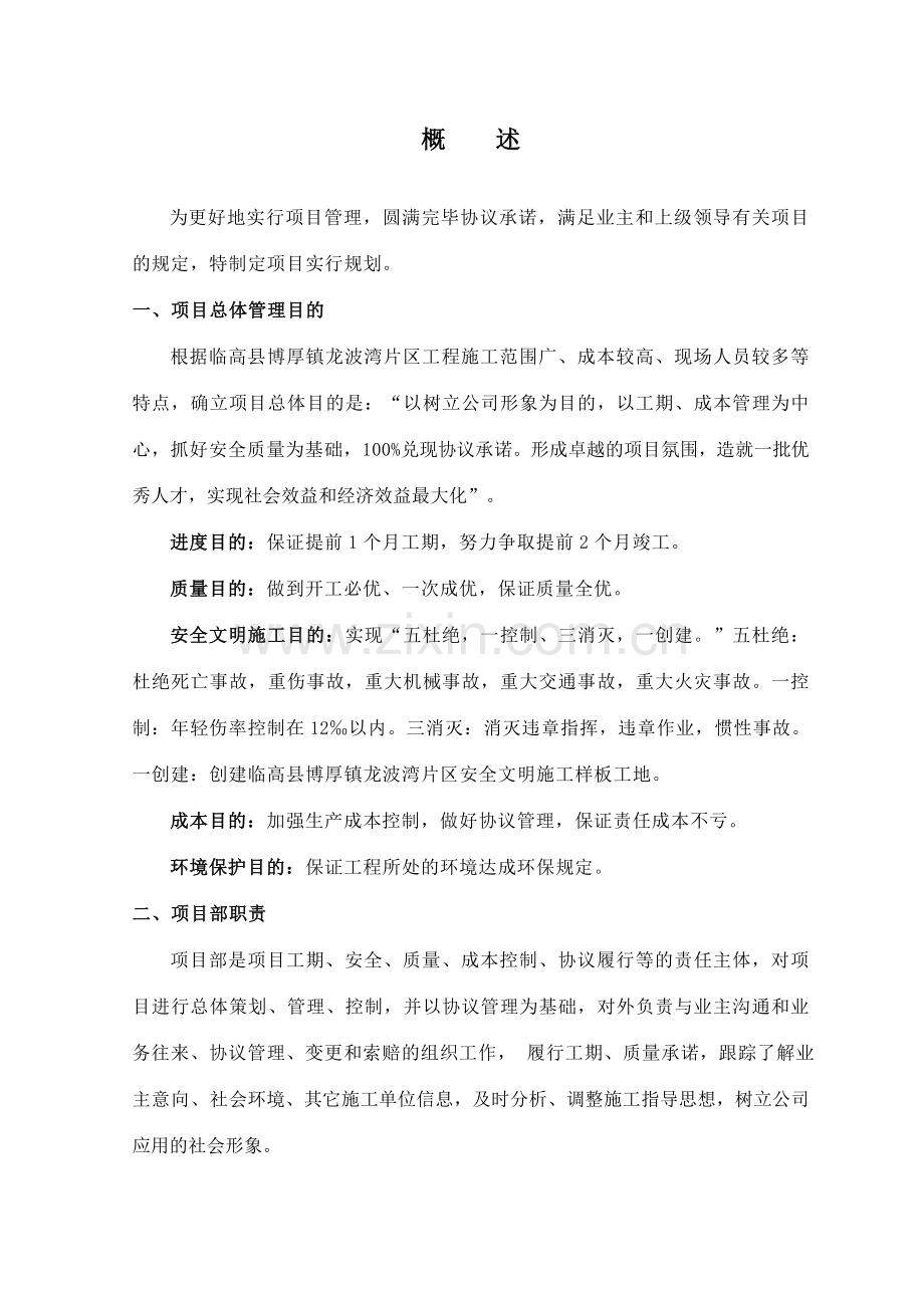 项目管理实施规划范本.doc_第2页