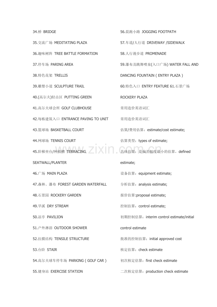建筑专业英语词汇整理大全.doc_第2页