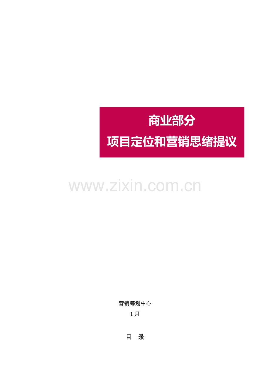 商业地产项目定位和营销思路.docx_第1页