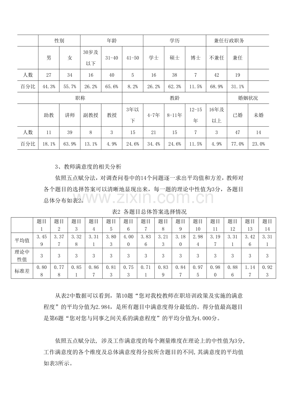 高校教师工作满意度的调查报告.doc_第2页