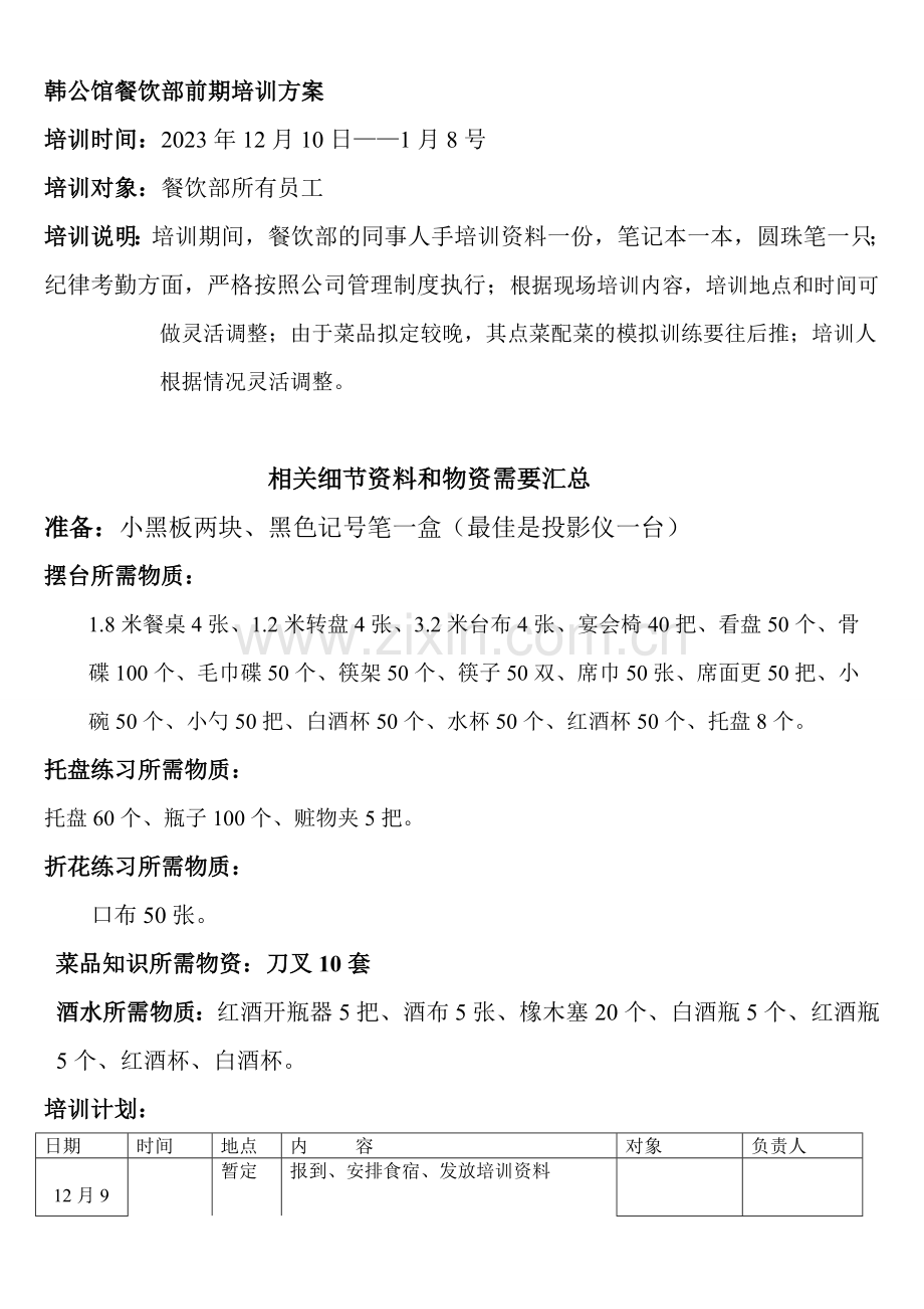 韩公馆培训方案.doc_第1页