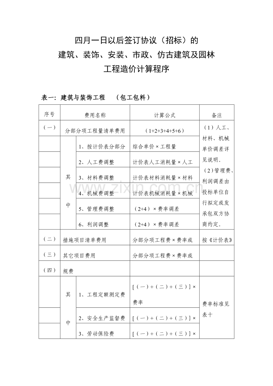 工程造价计算程序.doc_第1页