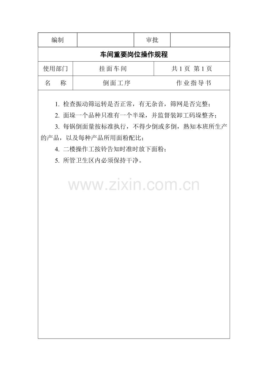 挂面车间生产岗位作业指导书.doc_第2页