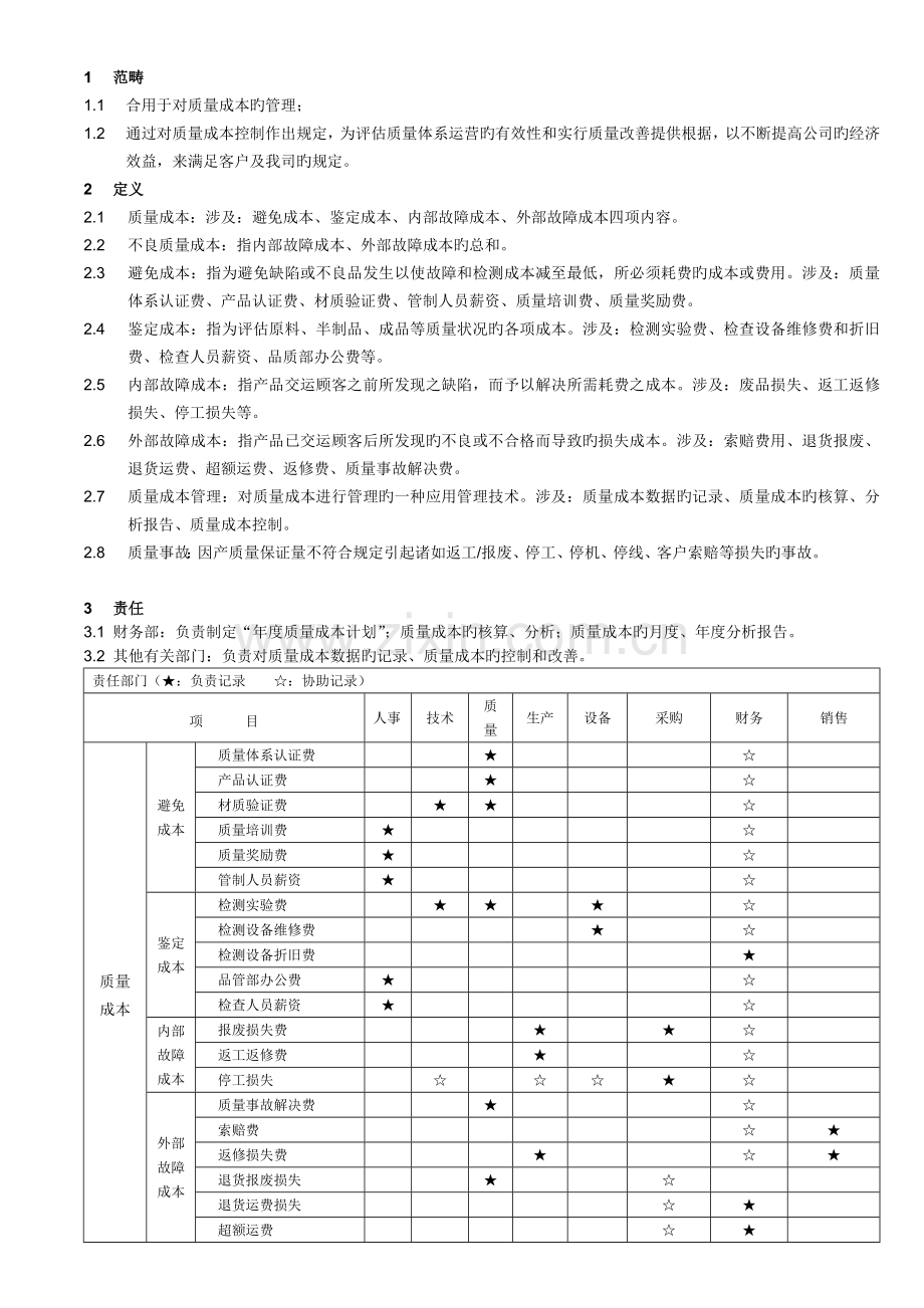 质量成本规定.doc_第1页