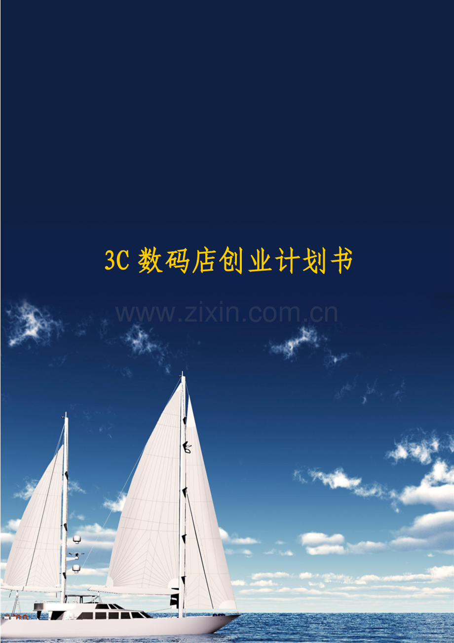 数码店创业计划书.doc_第1页