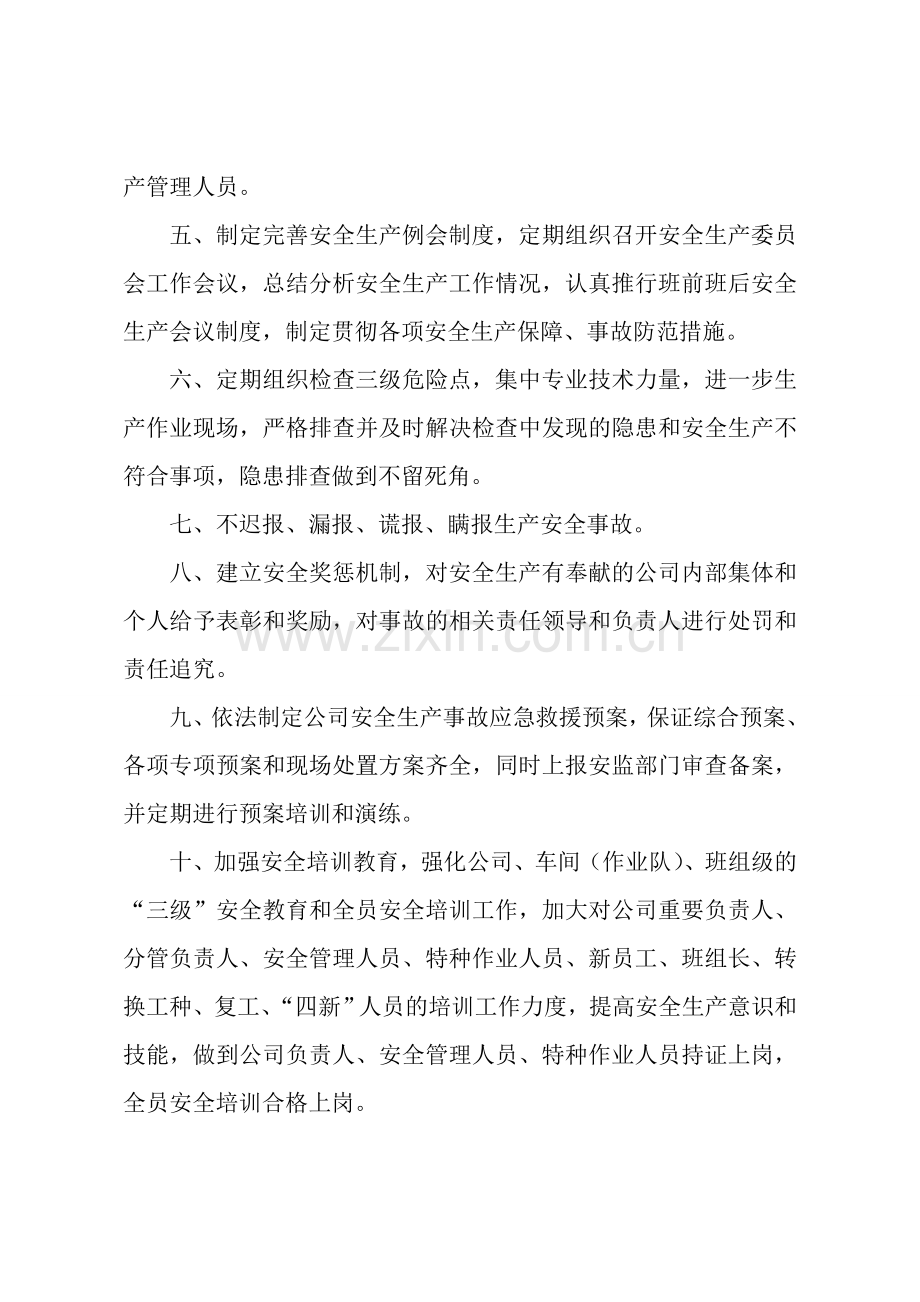 企业法人安全生产承诺书.doc_第2页