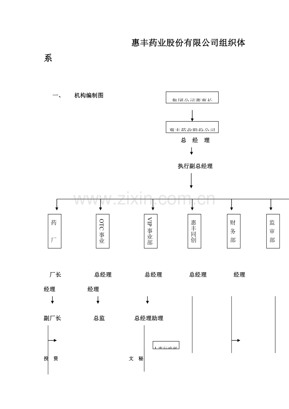 惠丰药业股份有限公司组织体系.doc_第1页