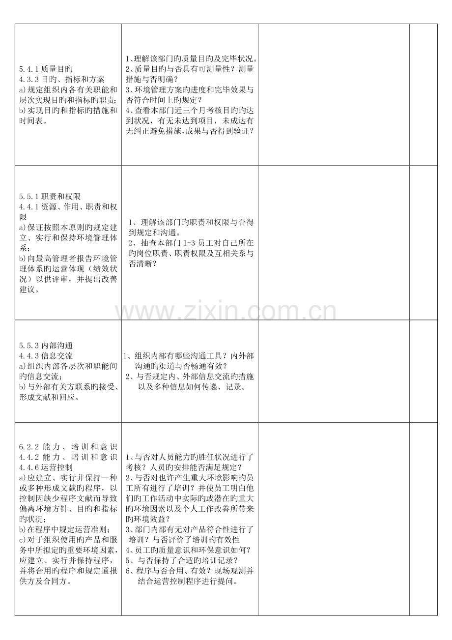 品质部内审检查表.doc_第2页
