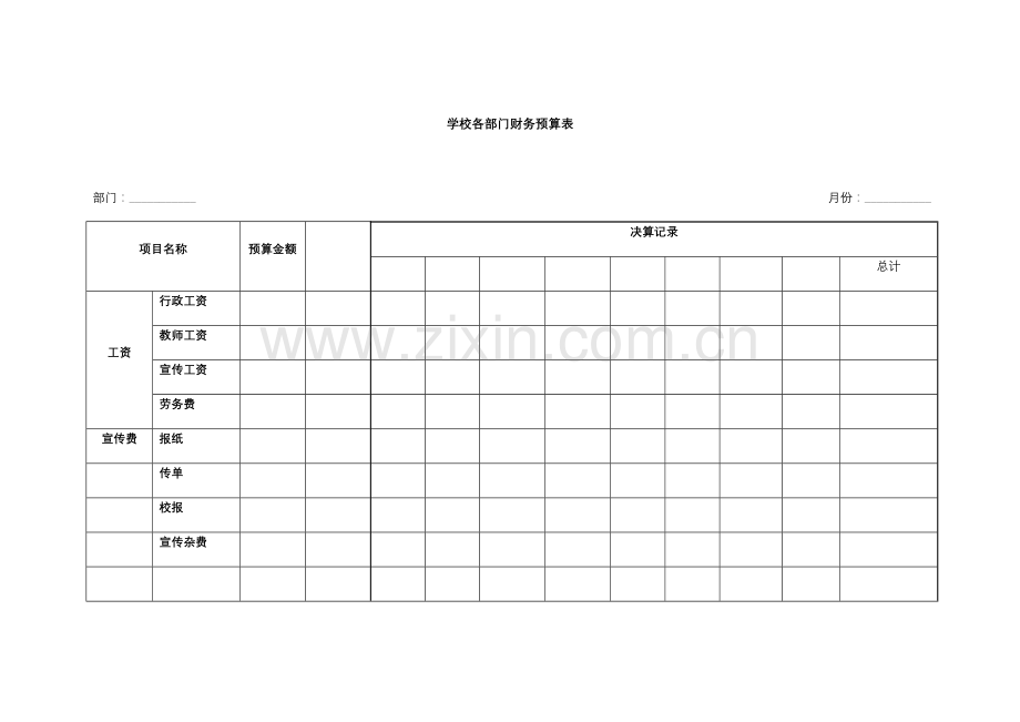 财务常用表格.doc_第1页