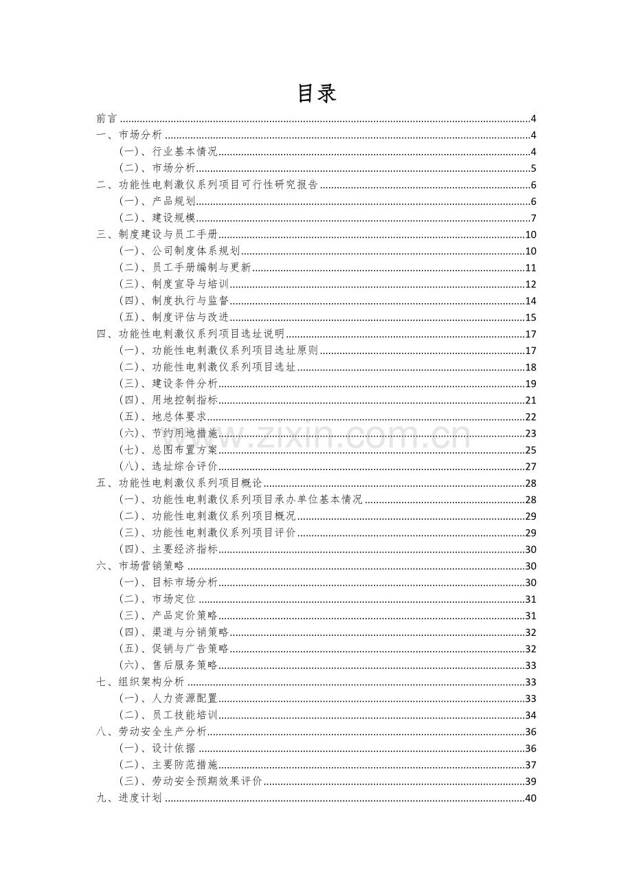 2024年功能性电刺激仪系列项目投资分析及可行性报告.docx_第2页