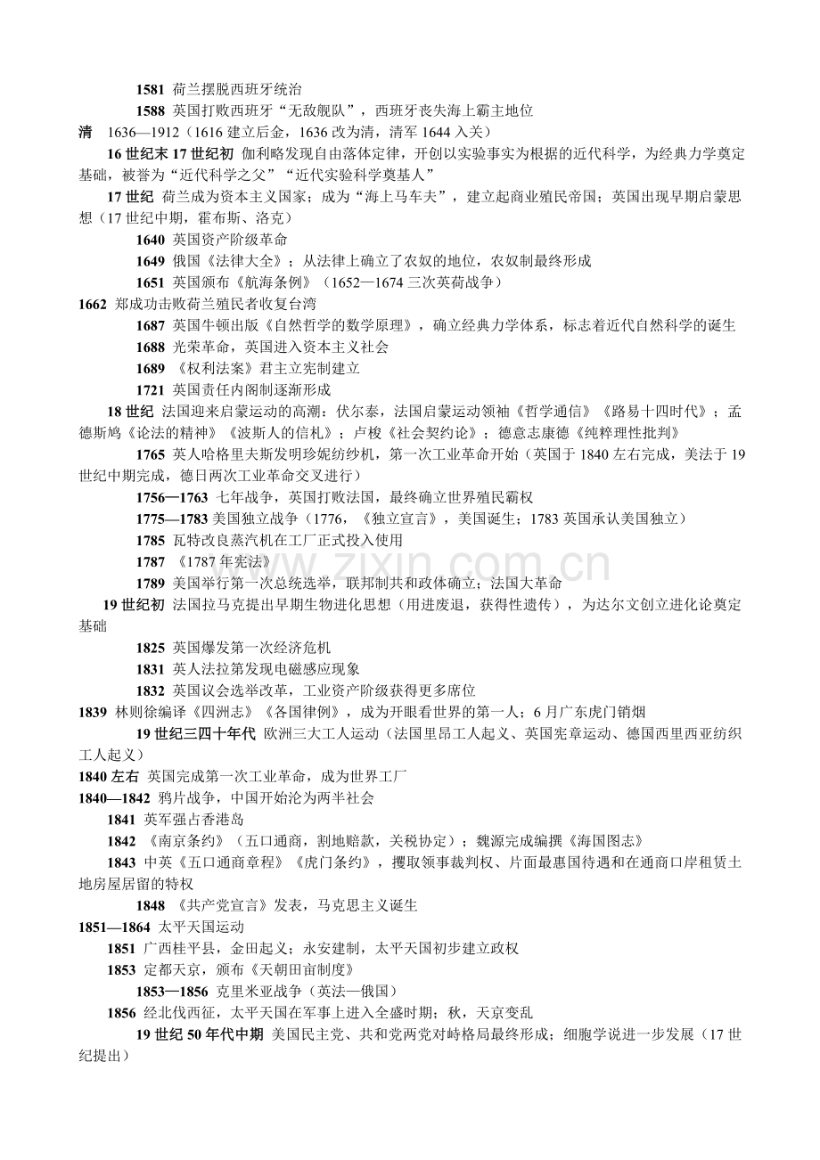 高中历史事件时间表整理版分析.doc_第2页