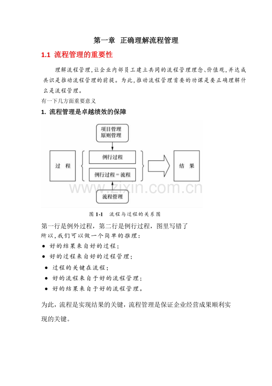 流程管理笔记大全一本笔记帮你清楚流程管理的全部.docx_第1页