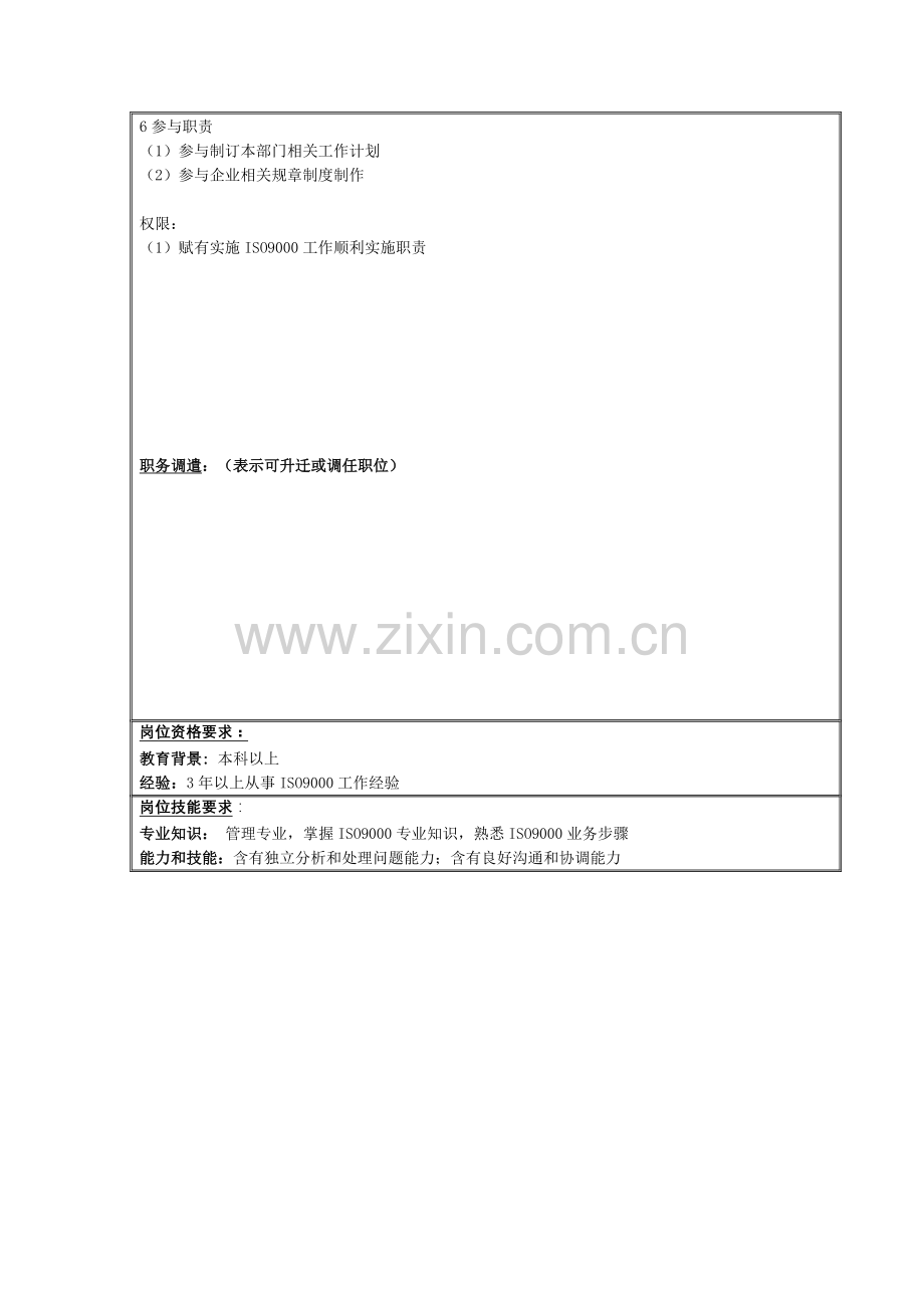 总务部质量推进主管岗位职责样本.doc_第2页