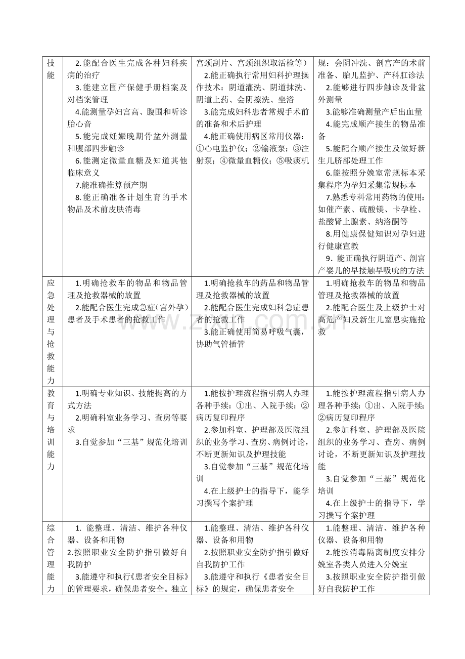 产科专业护士核心能力模块.doc_第2页