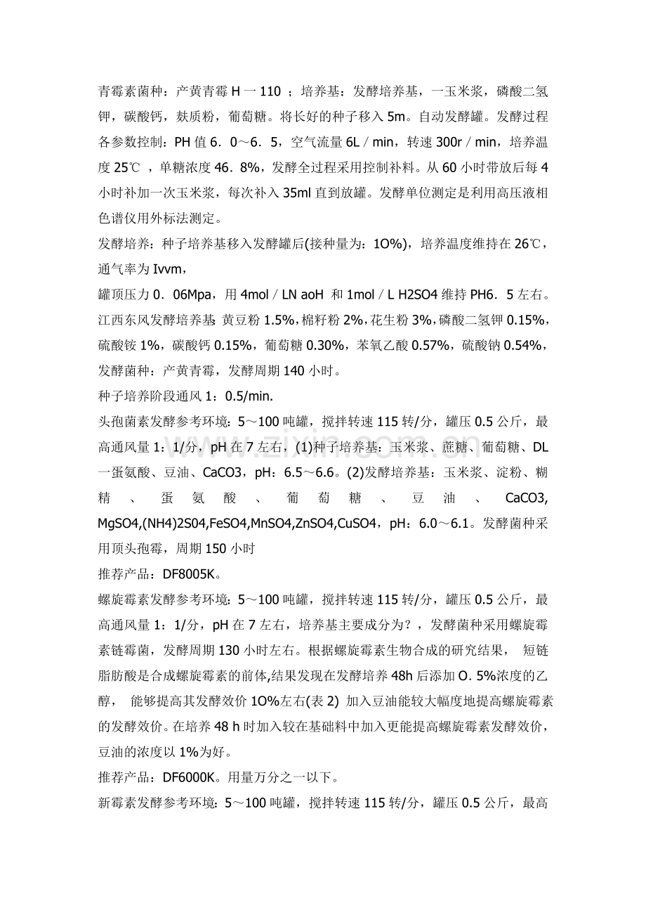 发酵工业产品参考配方汇总.doc_第1页