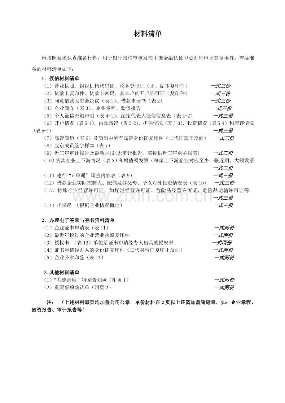 贸易型企业准备材料清单及报表11.doc_第1页