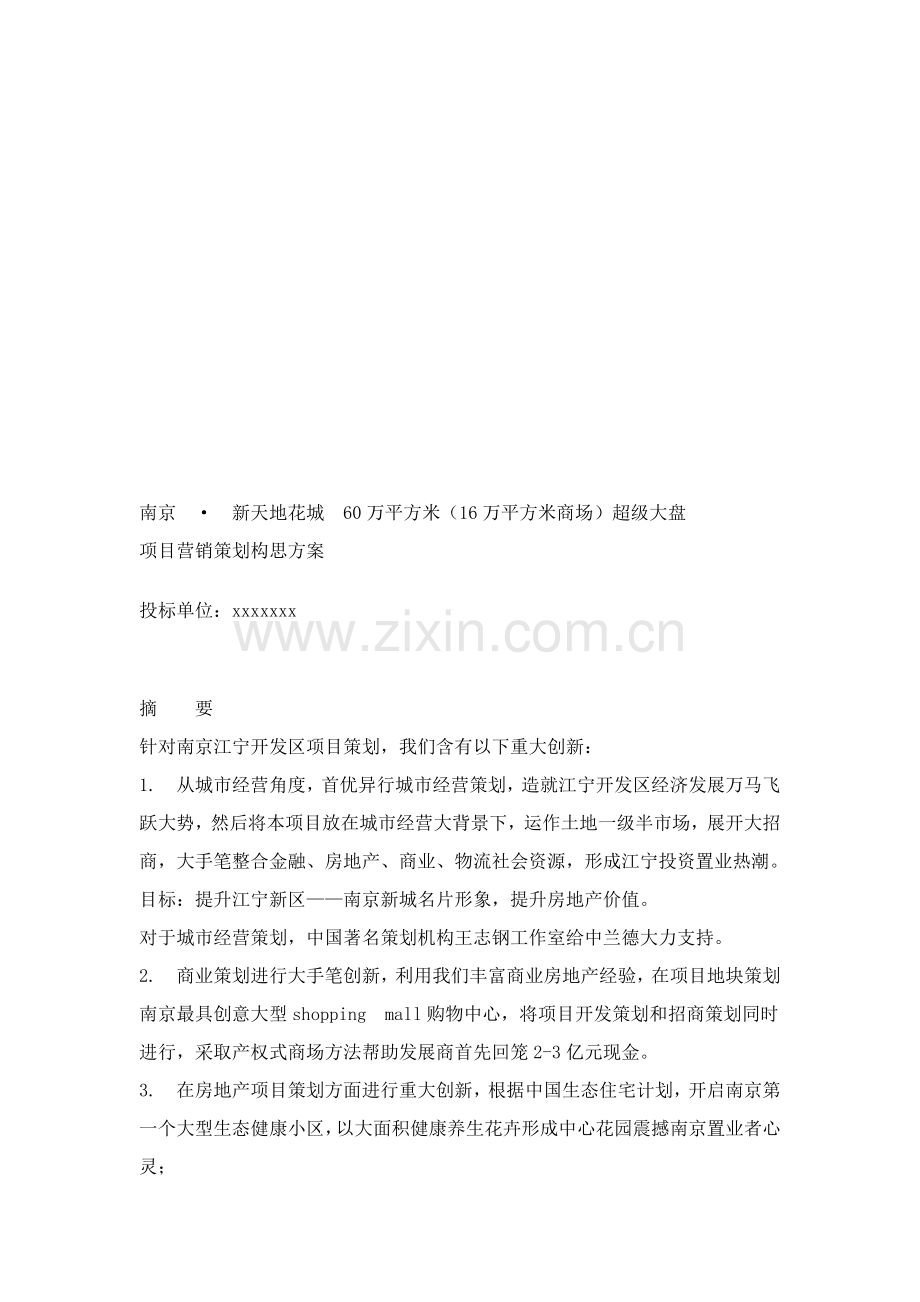 南京新天地花城项目营销策划构思方案样本.doc_第1页