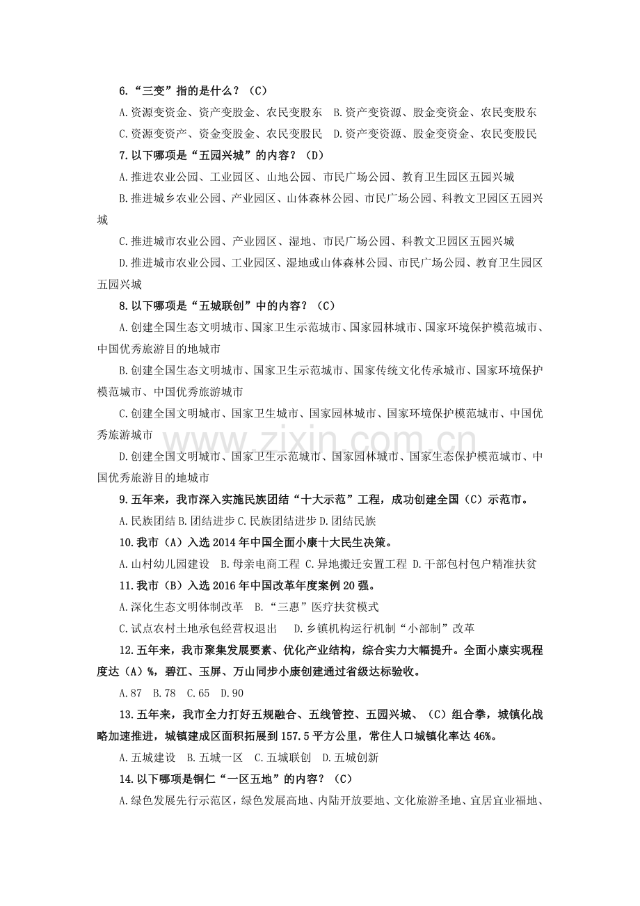 市二次党代会微答题答案资料.doc_第2页