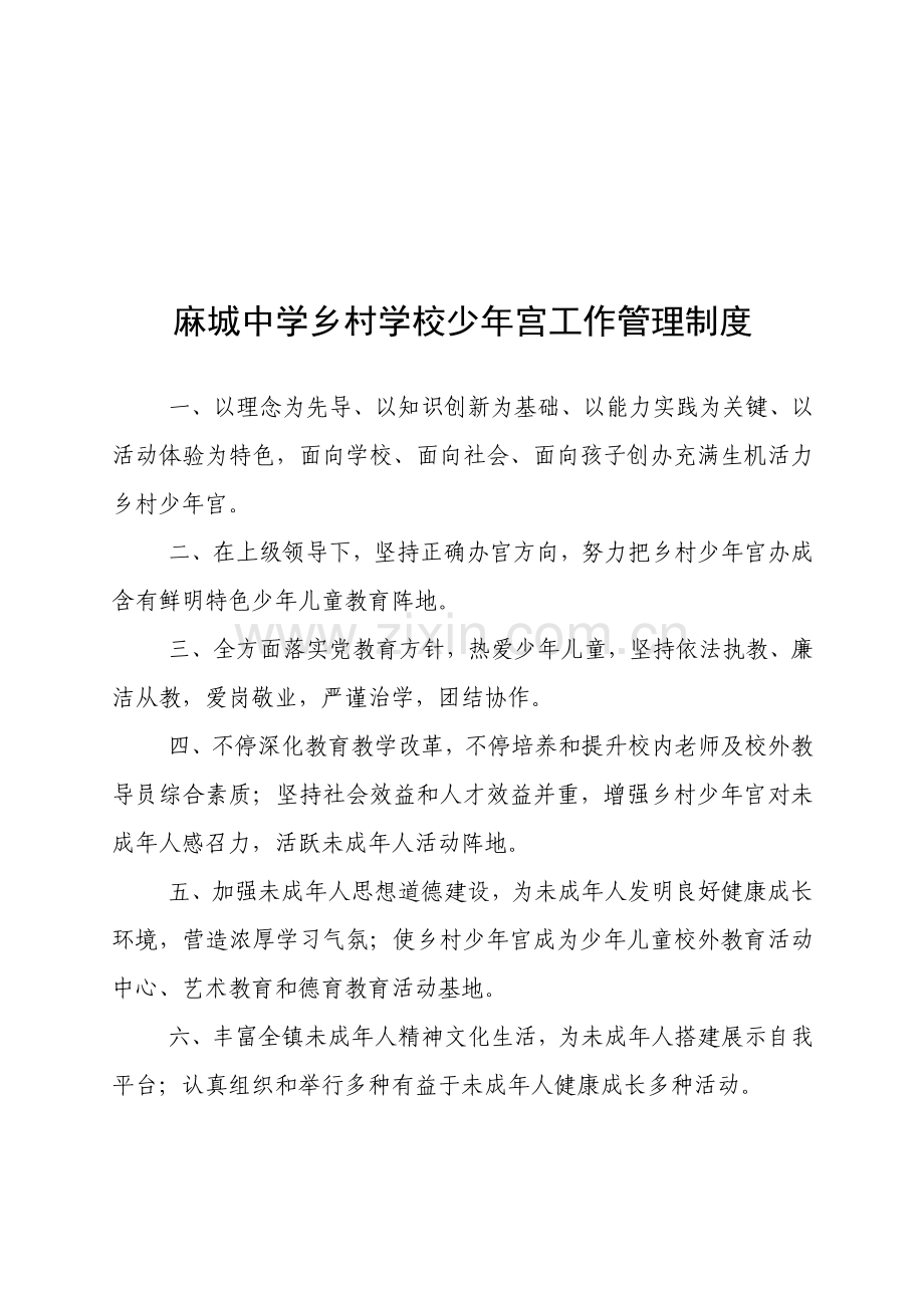 中学乡村少年宫各项规章制度汇编样本.doc_第2页