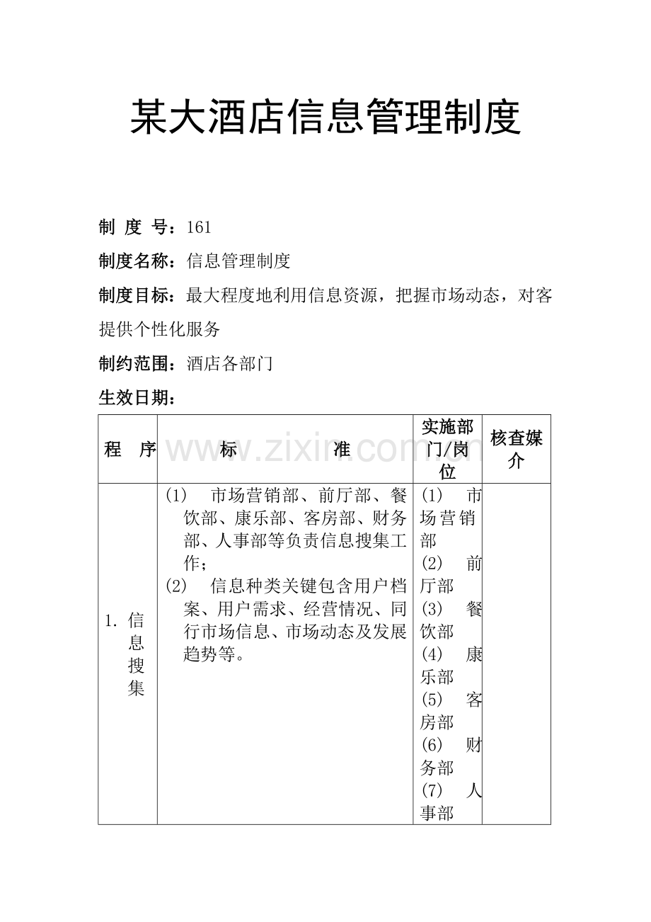 大酒店信息管理制度样本.doc_第1页