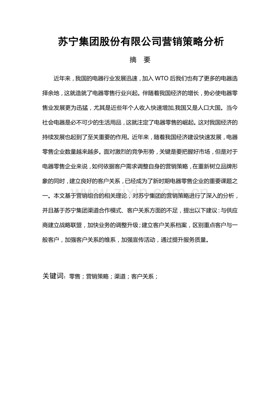 苏宁电器有限公司营销策略分析.doc_第2页