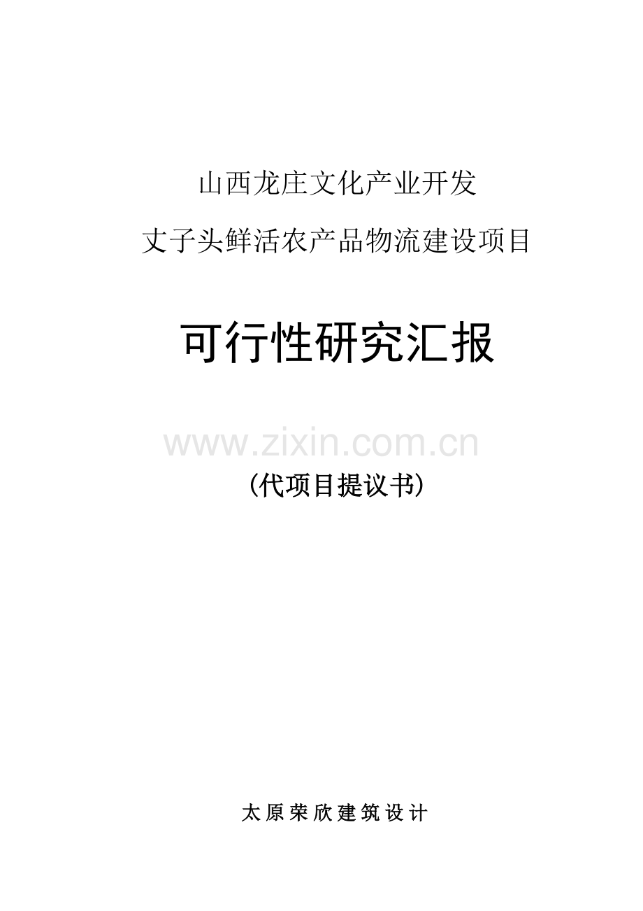 公司项目可行性研究报告样本.doc_第1页