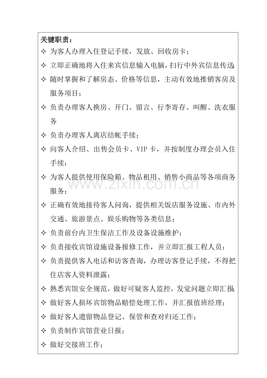 宾馆前台服务员岗位职责样本.doc_第2页