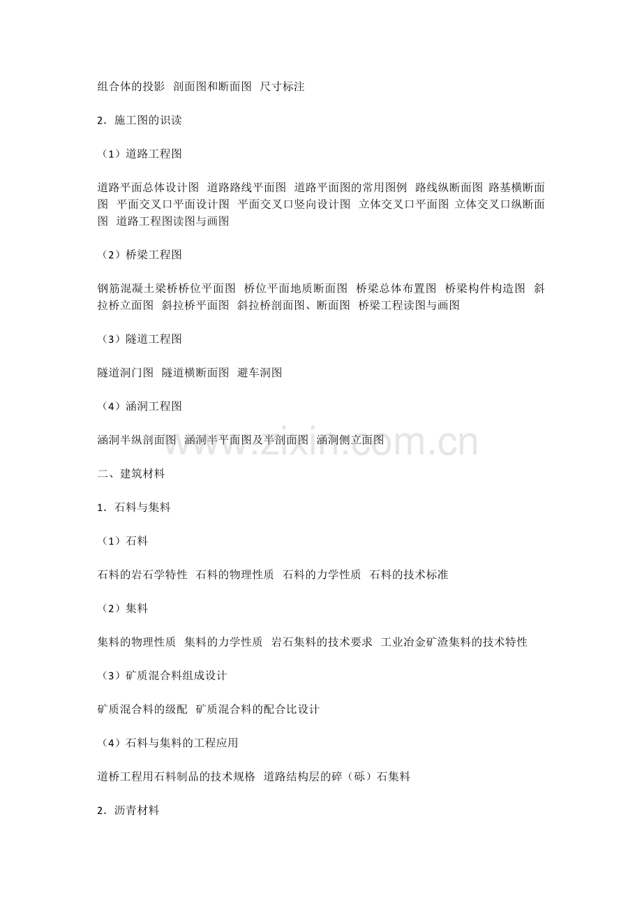 土建中级职称市政专业考试大纲.doc_第2页