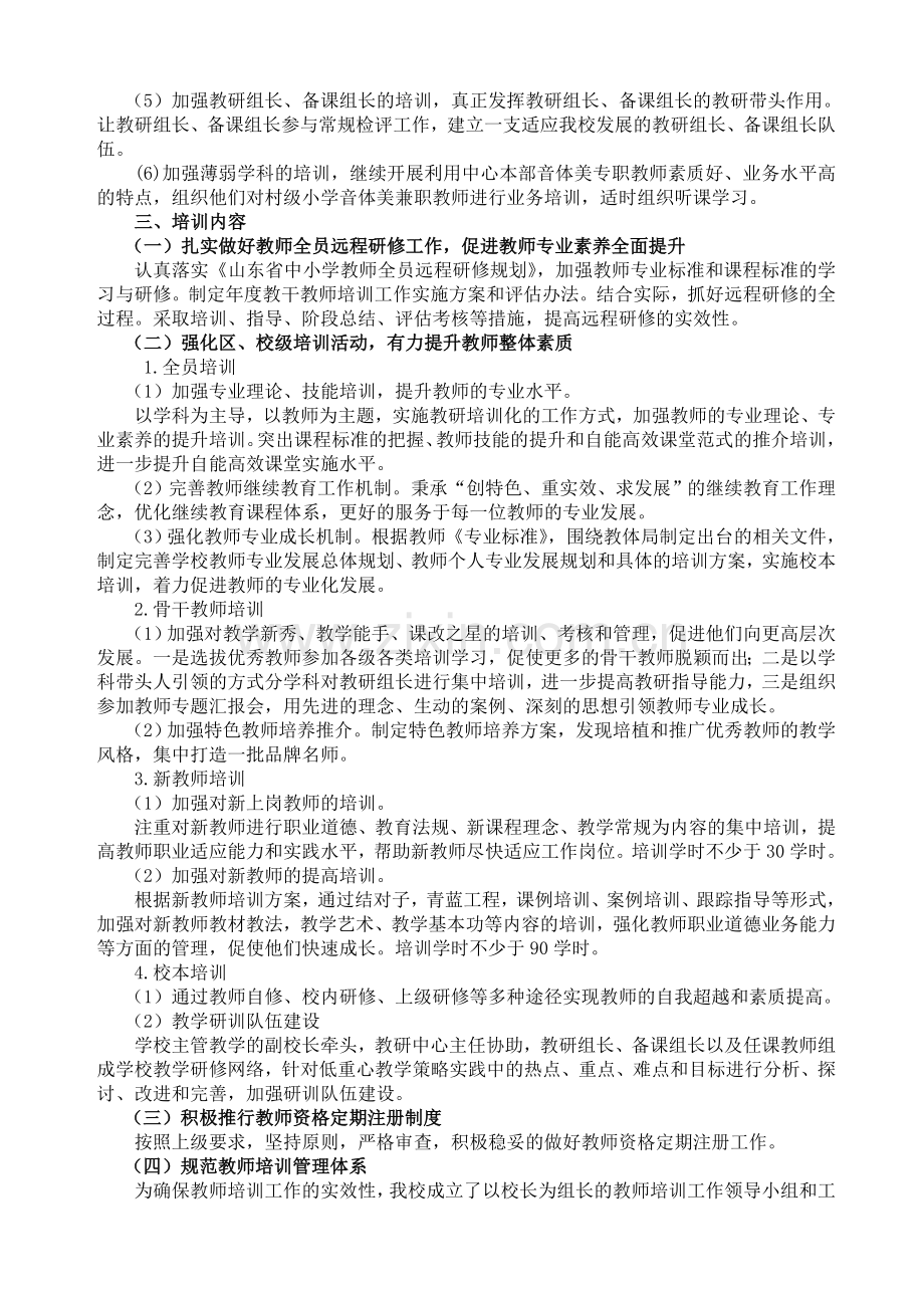 小学教干教师培训工作计划.doc_第2页