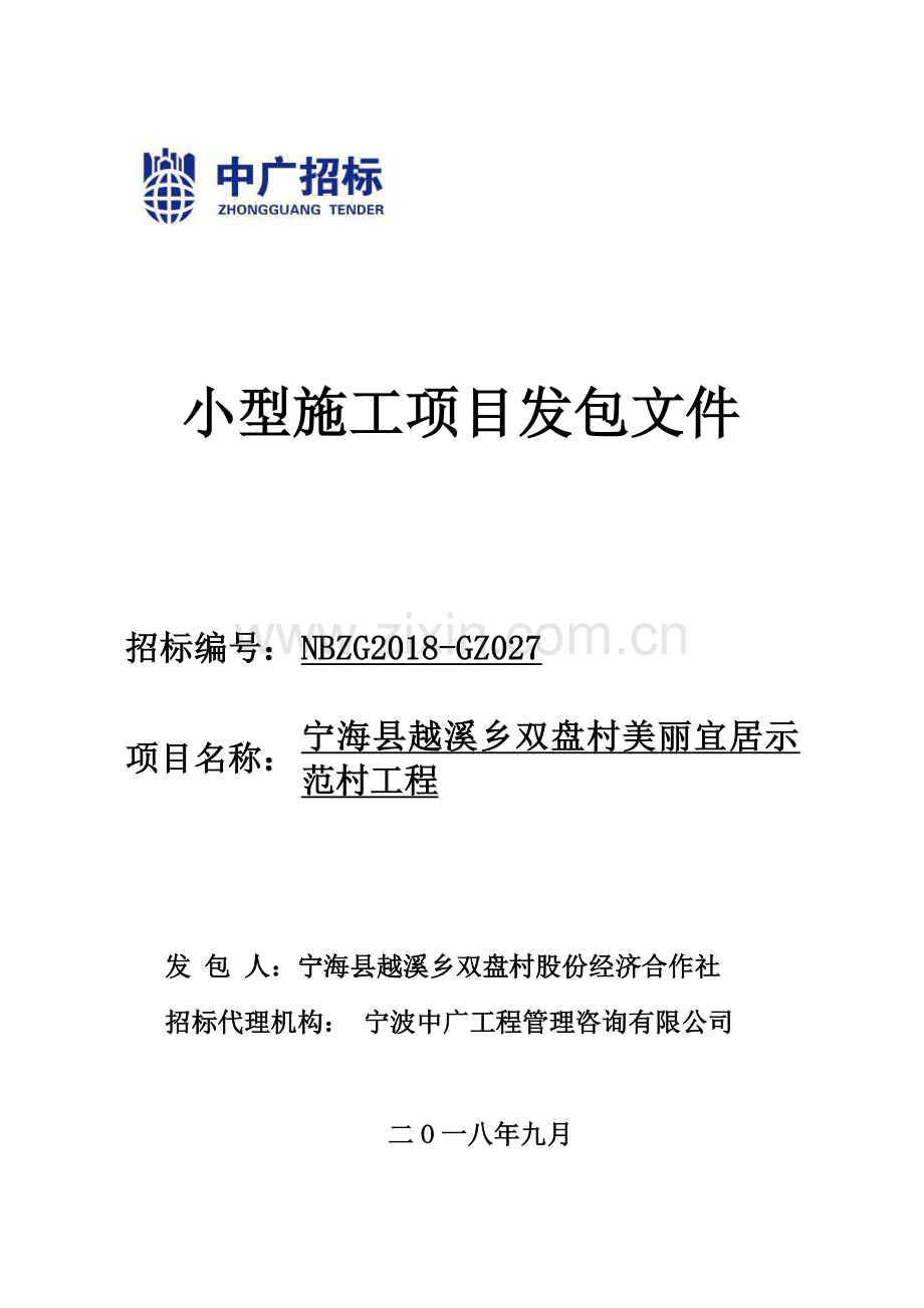 小型施工项目发包文件.doc_第1页