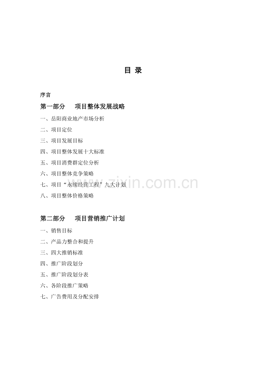 岳阳光宏购物公园商业项目市场营销策划报告样本.doc_第2页